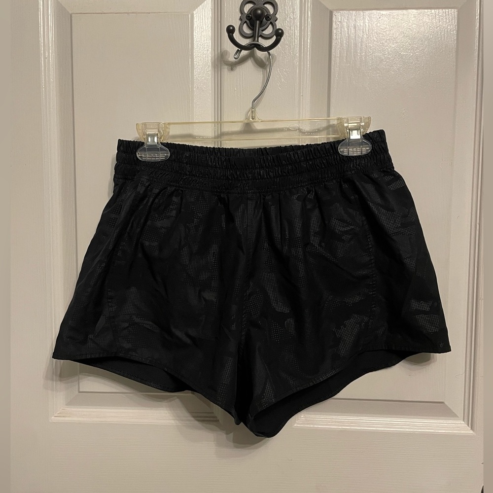 Black athletic shorts